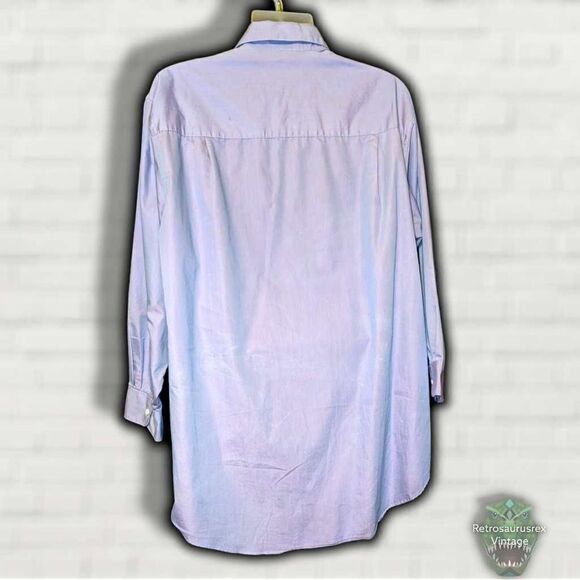 Vintage Milano Uomo Purple Iridescent Shimmer Special Occasion Button Up Shirt 2 - Picture 3 of 4